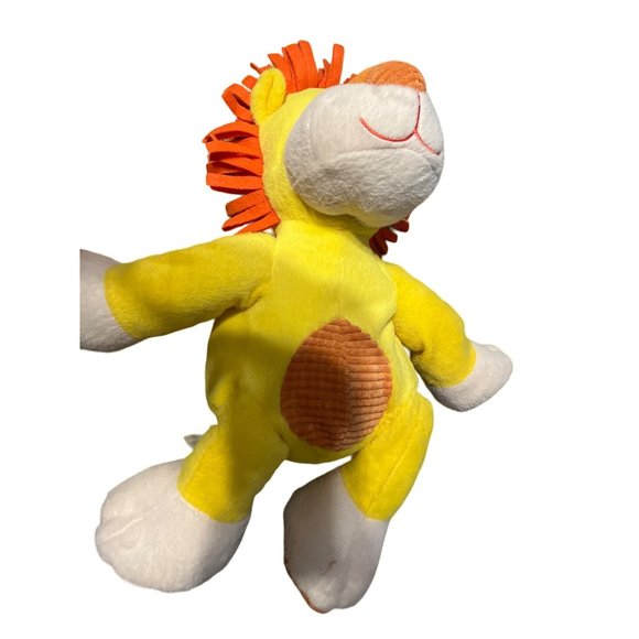 Animal Adventure Lion 13" Fun Plush Yellow Orange 2015 Cuddly Soft Felt Mane - Picture 2 of 9